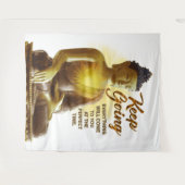 Inspirerend Boeddha Verlichting Wandkleed (Voorkant (horizontaal))