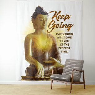 Inspirerend Boeddha Verlichting Wandkleed