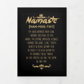 Inspirerend Boeddhisme Namaste Definitie Drieluik Wenskaart (Cover)