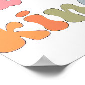 Inspirerend Boho kleurrijke Waterverf Poster (Hoek)