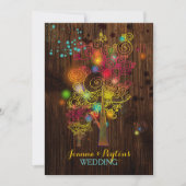 Inspirerend bomen Magical Country Wedding Kaart (Voorkant)