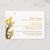 Inspirerend bomen massagetherapie visitekaartje (Achterkant)