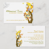 Inspirerend bomen massagetherapie visitekaartje (Voorkant / Achterkant)