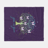 Inspirerend boodschap Groeien in genade Fleece Deken (Voorkant (Horizontaal))