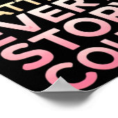 Inspirerend boodschap in Gradient Text Sticker Poster (Hoek)