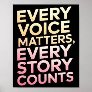 Inspirerend boodschap in Gradient Text Sticker Poster