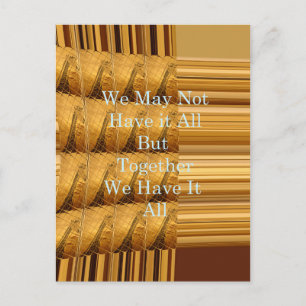Inspirerend boodschap met African Wildlife Design Briefkaart
