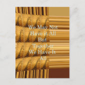 Inspirerend boodschap met African Wildlife Design Briefkaart (Voorkant)