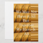 Inspirerend boodschap met African Wildlife Design Briefpapier (Voorkant / Achterkant)