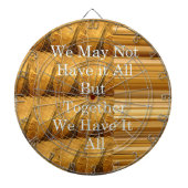 Inspirerend boodschap met African Wildlife Design Dartbord (Voorkant)