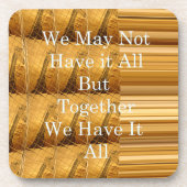 Inspirerend boodschap met African Wildlife Design Drankjes Onderzetter (Voorkant)