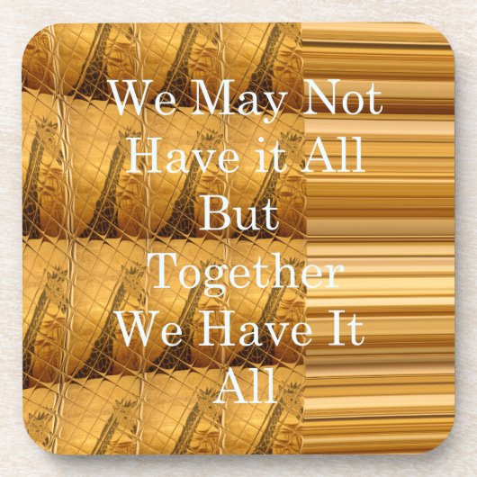 Inspirerend boodschap met African Wildlife Design Drankjes Onderzetter (Voorkant)