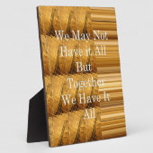 Inspirerend boodschap met African Wildlife Design Fotoplaat (Zijkant)