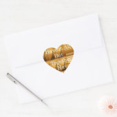 Inspirerend boodschap met African Wildlife Design Hart Sticker (Envelop)