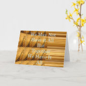 Inspirerend boodschap met African Wildlife Design Kaart (Gele Bloem)