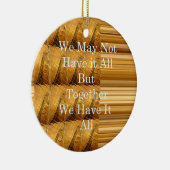 Inspirerend boodschap met African Wildlife Design Keramisch Ornament (Rechts)