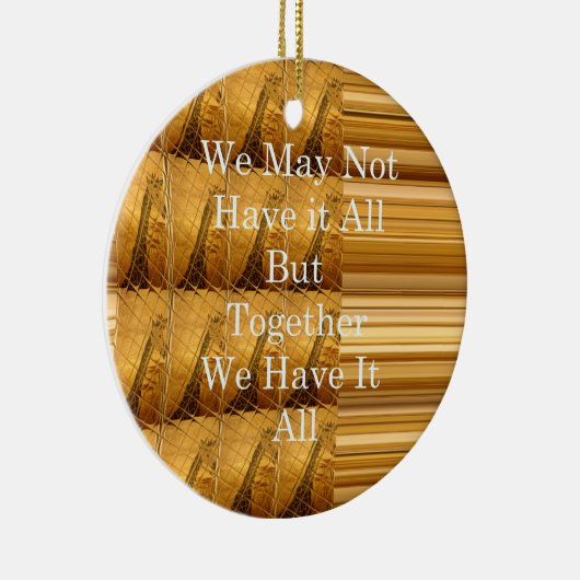 Inspirerend boodschap met African Wildlife Design Keramisch Ornament (Rechts)