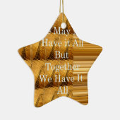 Inspirerend boodschap met African Wildlife Design Keramisch Ornament (Rechts)