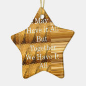 Inspirerend boodschap met African Wildlife Design Keramisch Ornament (Links)