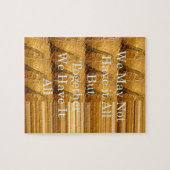 Inspirerend boodschap met African Wildlife Design Legpuzzel (Horizontaal)