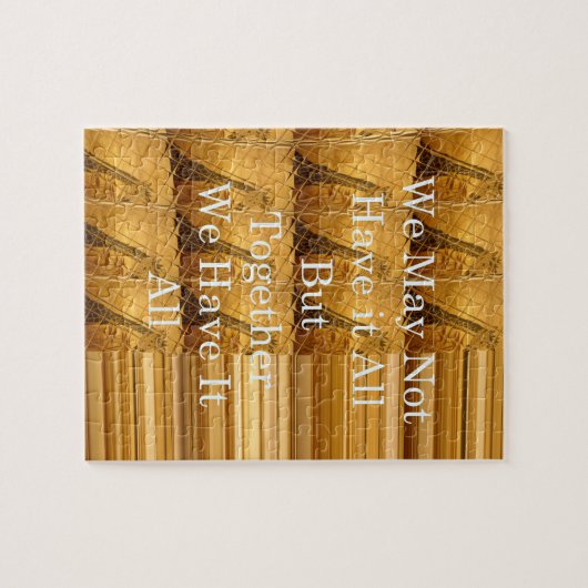 Inspirerend boodschap met African Wildlife Design Legpuzzel (Horizontaal)