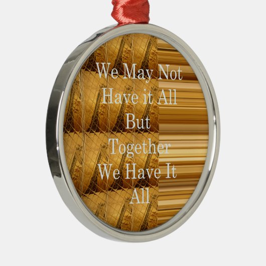 Inspirerend boodschap met African Wildlife Design Metalen Ornament (Rechts)