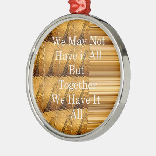 Inspirerend boodschap met African Wildlife Design Metalen Ornament (Links)