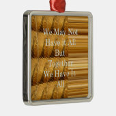 Inspirerend boodschap met African Wildlife Design Metalen Ornament (Rechts)