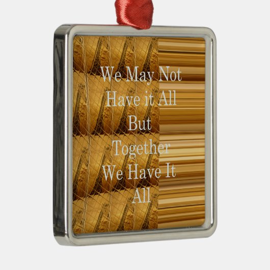 Inspirerend boodschap met African Wildlife Design Metalen Ornament (Rechts)