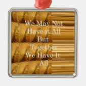 Inspirerend boodschap met African Wildlife Design Metalen Ornament (Voorkant)