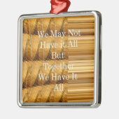 Inspirerend boodschap met African Wildlife Design Metalen Ornament (Links)