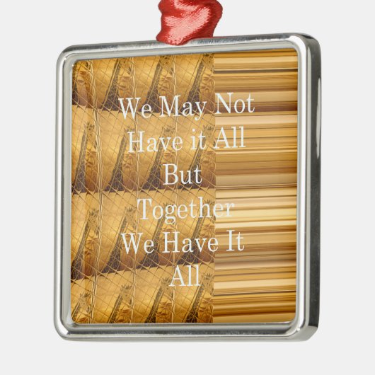 Inspirerend boodschap met African Wildlife Design Metalen Ornament (Links)