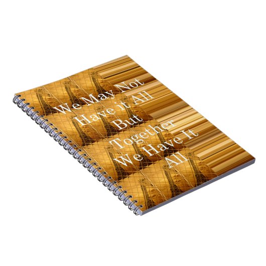 Inspirerend boodschap met African Wildlife Design Notitieboek (Rechterzijde)