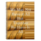 Inspirerend boodschap met African Wildlife Design Notitieboek (Voorkant)