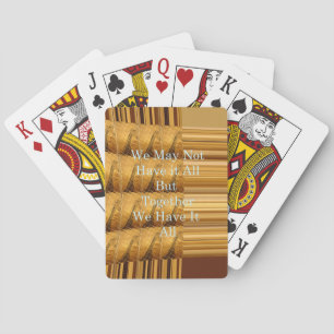 Inspirerend boodschap met African Wildlife Design Pokerkaarten