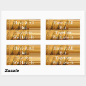 Inspirerend boodschap met African Wildlife Design Rechthoekige Sticker (Vel)