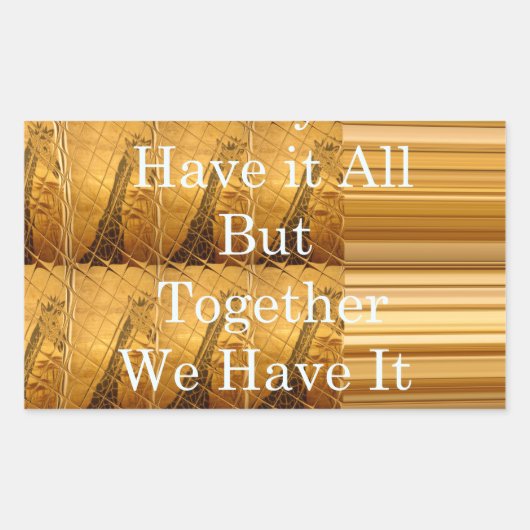 Inspirerend boodschap met African Wildlife Design Rechthoekige Sticker (Voorkant)