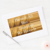 Inspirerend boodschap met African Wildlife Design Rechthoekige Sticker (Envelop)