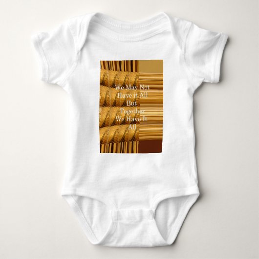 Inspirerend boodschap met African Wildlife Design Romper (Voorkant)