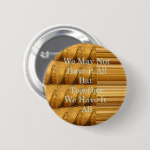 Inspirerend boodschap met African Wildlife Design Ronde Button 5,7 Cm (Voorkant /achterkant)