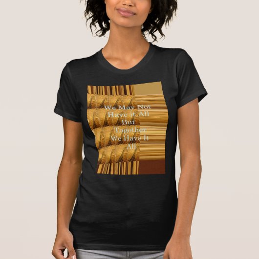 Inspirerend boodschap met African Wildlife Design T-shirt (Voorkant)
