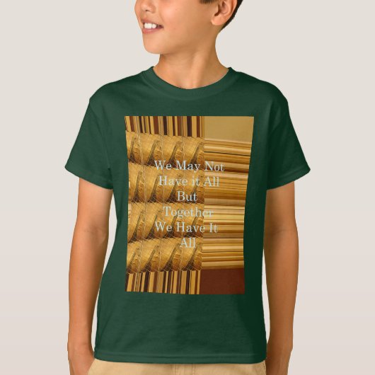 Inspirerend boodschap met African Wildlife Design T-shirt (Voorkant)