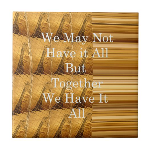 Inspirerend boodschap met African Wildlife Design Tegeltje (Voorkant)