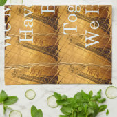 Inspirerend boodschap met African Wildlife Design Theedoek (Gevouwen)