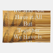 Inspirerend boodschap met African Wildlife Design Theedoek (Horizontaal)