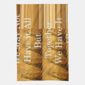 Inspirerend boodschap met African Wildlife Design Theedoek (Verticaal)