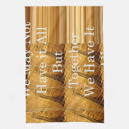 Inspirerend boodschap met African Wildlife Design Theedoek (Verticaal)