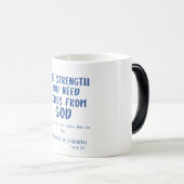 Inspirerend Boodschap Quote en Bijbelvers Magische Mok (Voorkant rechts)