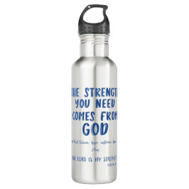 Inspirerend Boodschap Quote en Bijbelvers Waterfles