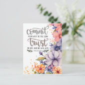 Inspirerend boodschap van Psalmen Briefkaart (Staand voorkant)